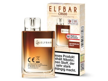 Elfbar - CR600 Einweg E-Zigarette - Watermelon Peach