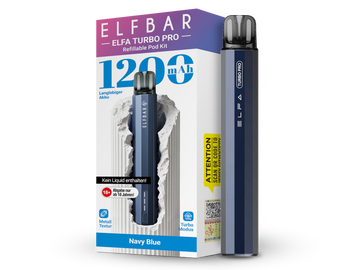 Elfbar Elfa Turbo Pro E-Zigaretten Set in Navy Blue