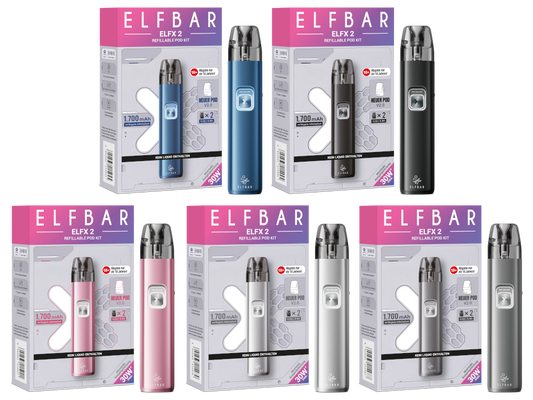 Elfbar Elfx 2 E-Zigaretten Set alle Farben