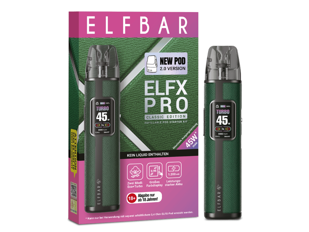 Elfbar Elfx Pro Classic Edition E-Zigaretten Set in Forest