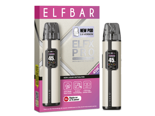 Elfbar Elfx Pro Classic Edition E-Zigaretten Set in White