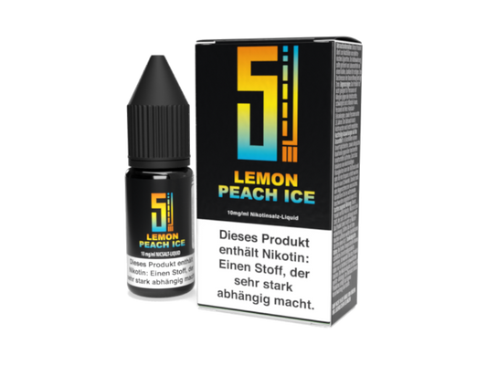 5EL - Lemon Peach Ice - Nikotinsalz Liquid