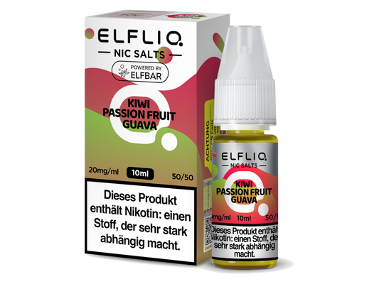 ELFLIQ - Kiwi Passion Fruit Guava - Nikotinsalz Liquid