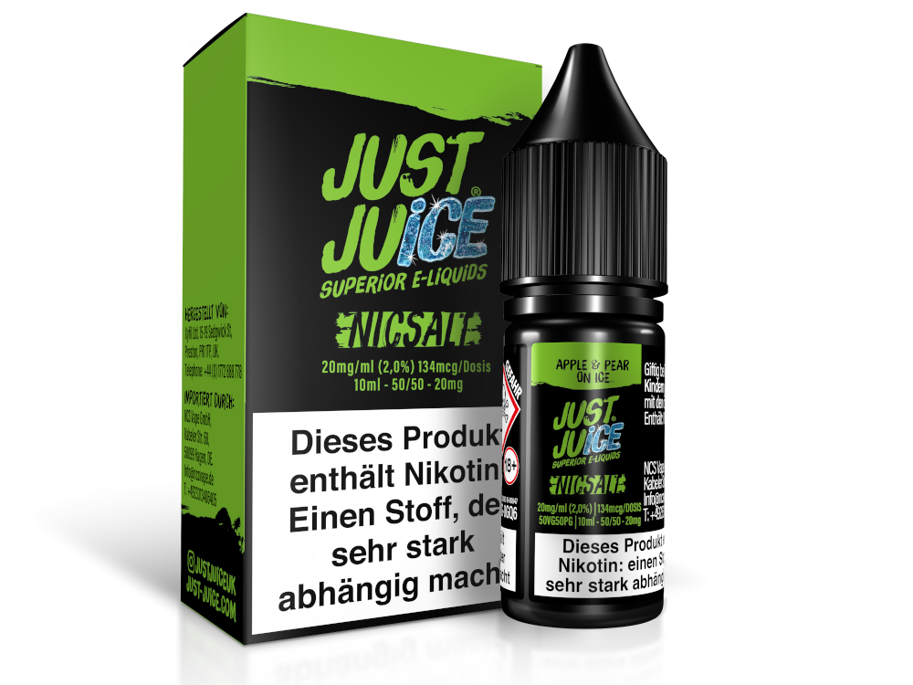 Just Juice - Apple & Pear on Ice - Nikotinsalz Liquid