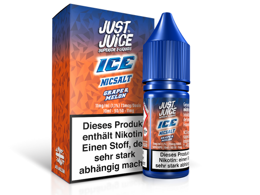 Just Juice - Grape & Melon Ice - Nikotinsalz Liquid