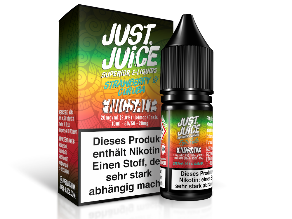 Just Juice - Strawberry & Curuba - Nikotinsalz Liquid