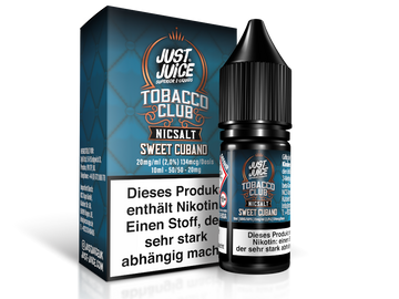 Just Juice - Sweet Cubano - Nikotinsalz Liquid