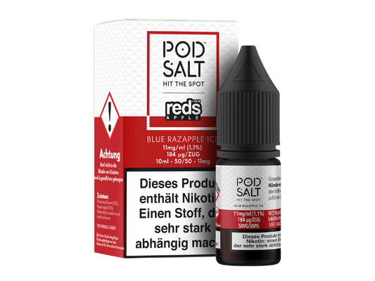 Pod Salt Fusion - Blue Razapple Ice - Nikotinsalz Liquid