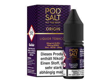 Pod Salt Origin - Liquor Tobacco - Nikotinsalz Liquid