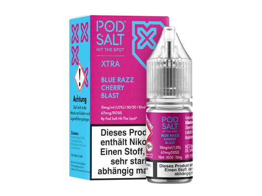 Pod Salt X - Nikotinsalz Liquid  - Blue Razz Cherry Blast