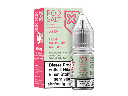 Pod Salt X - Nikotinsalz Liquid  - Fresh Raspberry Mojito