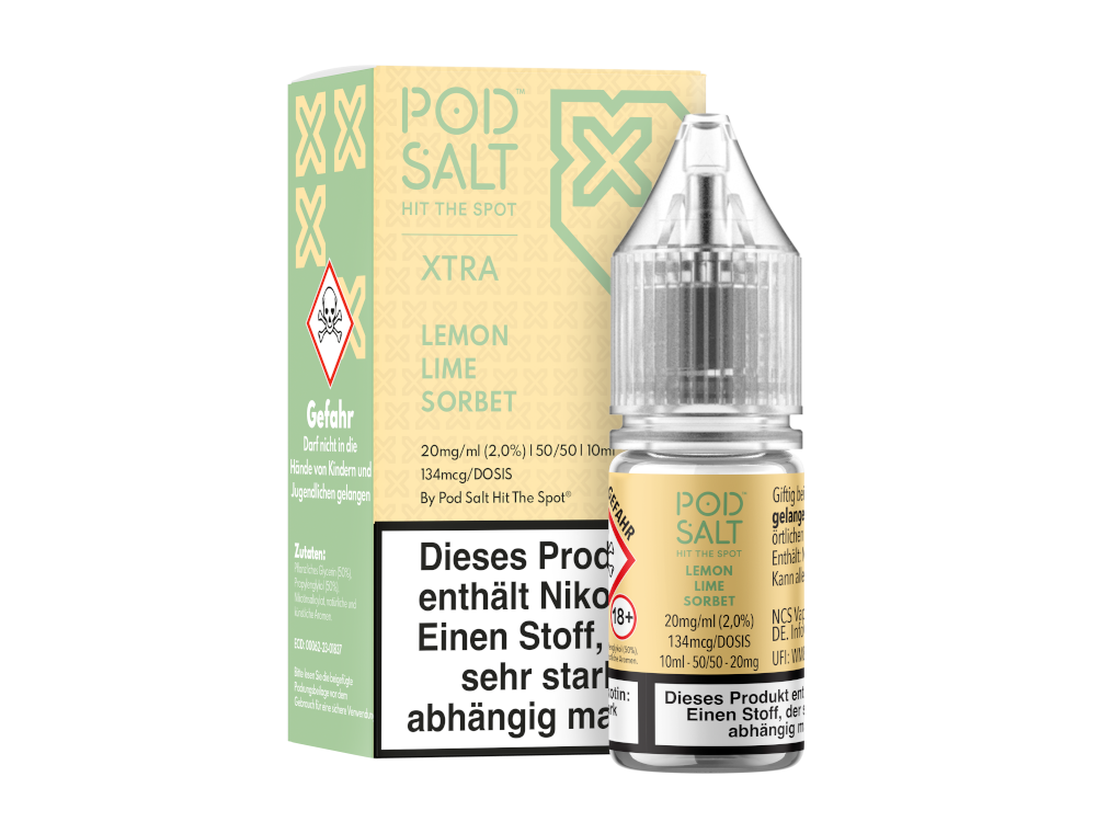 Pod Salt X - Nikotinsalz Liquid  - Lemon Lime Sorbet