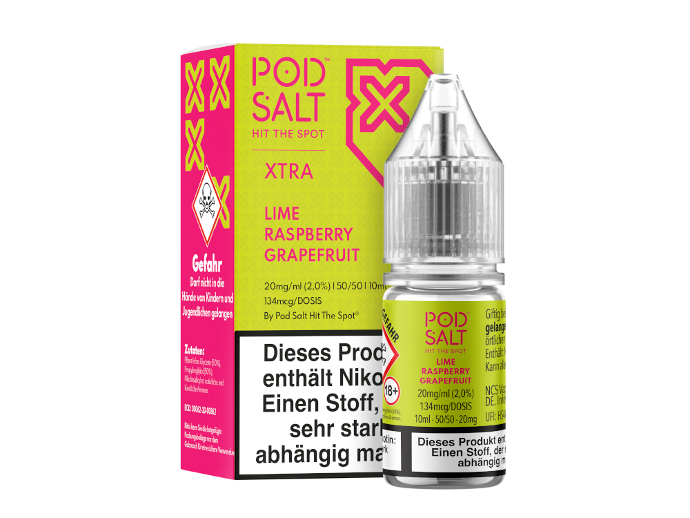 Pod Salt X - Nikotinsalz Liquid  - Lime Raspberry Grapefruit