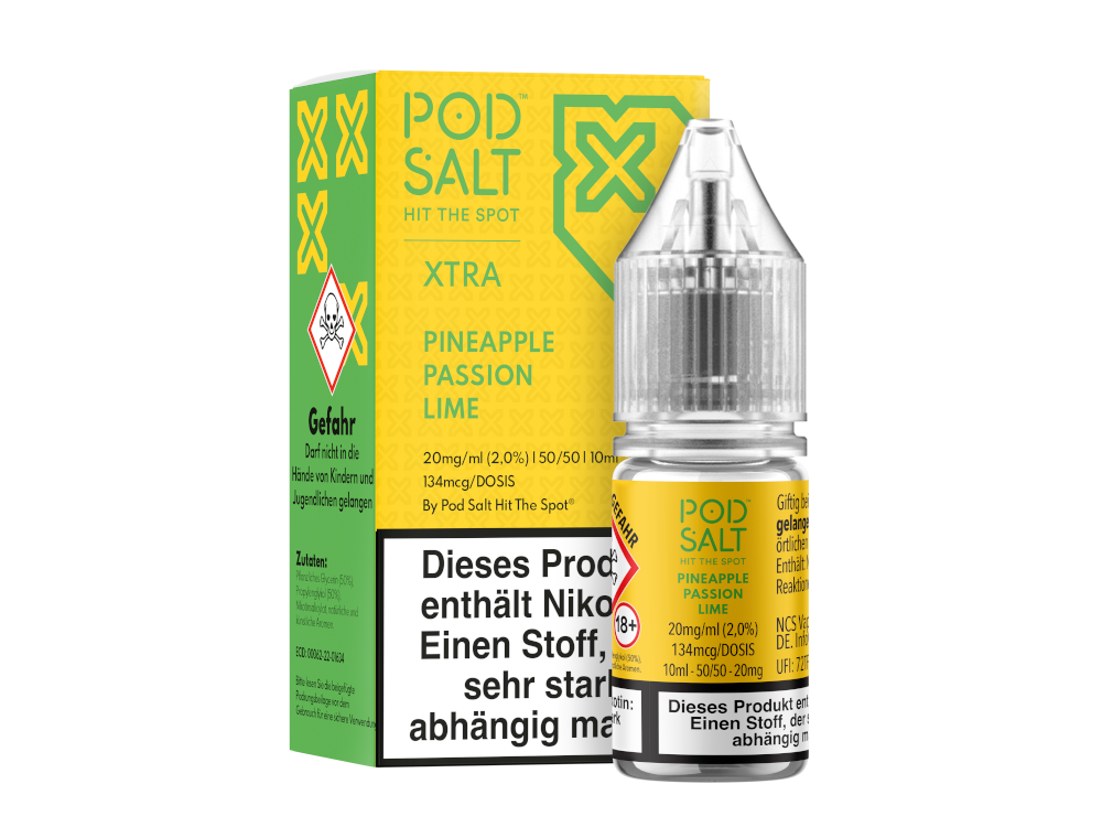 Pod Salt X - Nikotinsalz Liquid  - Pineapple Passion Lime