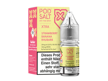 Pod Salt X - Nikotinsalz Liquid  - Strawberry Banana Rhubarb