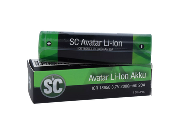 SC 18650er Akku 2000 mAh - 3,7 V