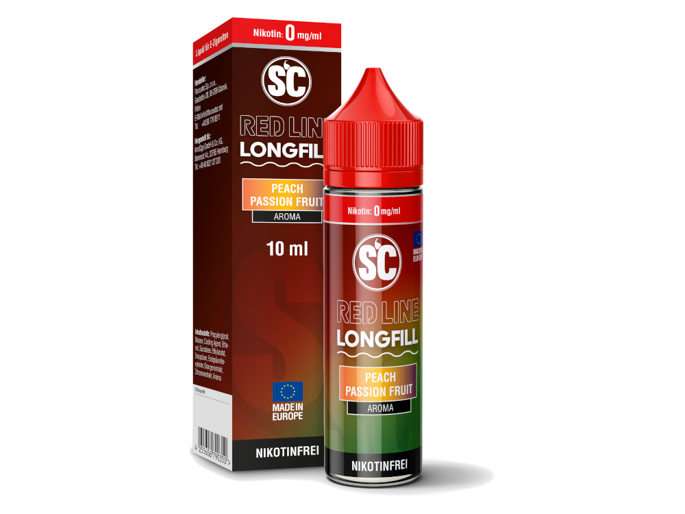 SC - Red Line Longfills 10 ml - Peach Passion Fruit