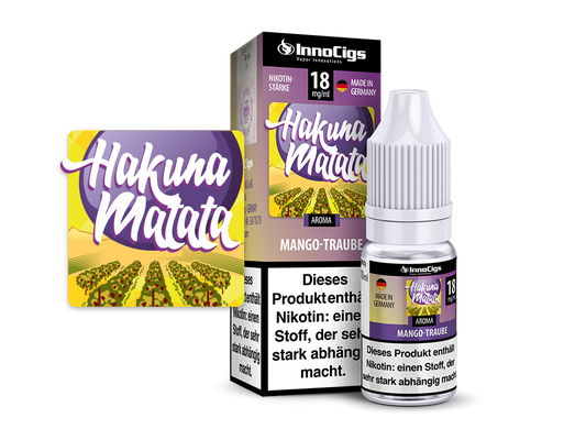 Hakuna Matata Traube Aroma Liquid für E-Zigaretten, 6 mg/ml