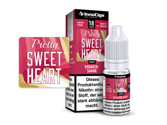 Pretty Sweetheart Sahne-Erdbeer Aroma Liquid für E-Zigaretten, 6 mg/ml