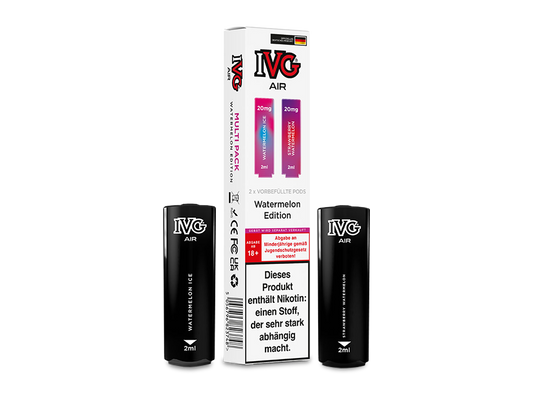 IVG AIR Pod Multi Flavour Edition (2 Stück pro Packung), Watermelon Edition, 20 mg/ml