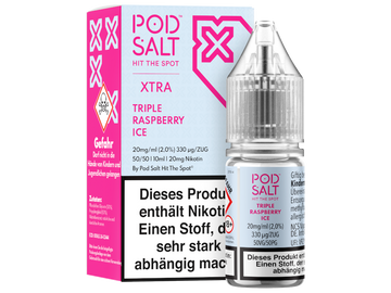 Pod Salt X - Nikotinsalz Liquid  - Triple Raspberry Ice