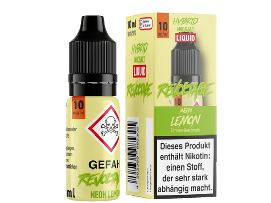 Revoltage - Tobacco Gold - Hybrid Nikotinsalz Liquid - Neon Lemon