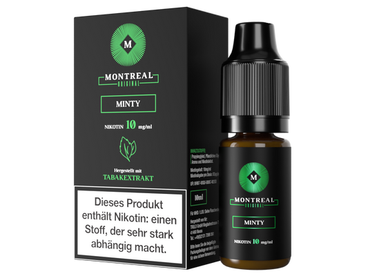 Montreal Original Minty Nikotinsalz Liquid, 10 mg/ml