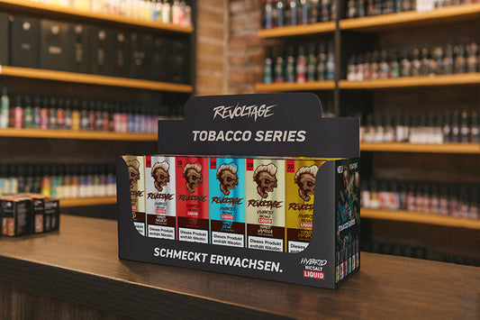 Revoltage - Tobacco Series Display bestückt 20 mg/ml (12 Artikel)