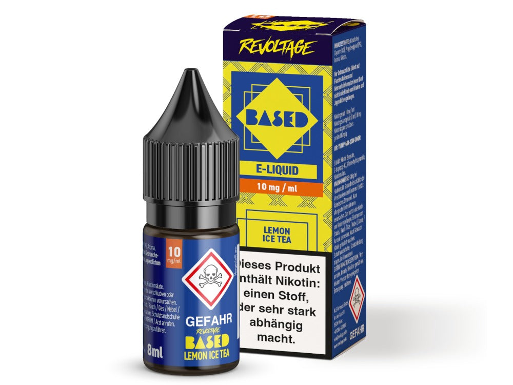 Revoltage BASED Lemon Ice Tea Hybrid Nikotinsalz Liquid, 10 mg/ml