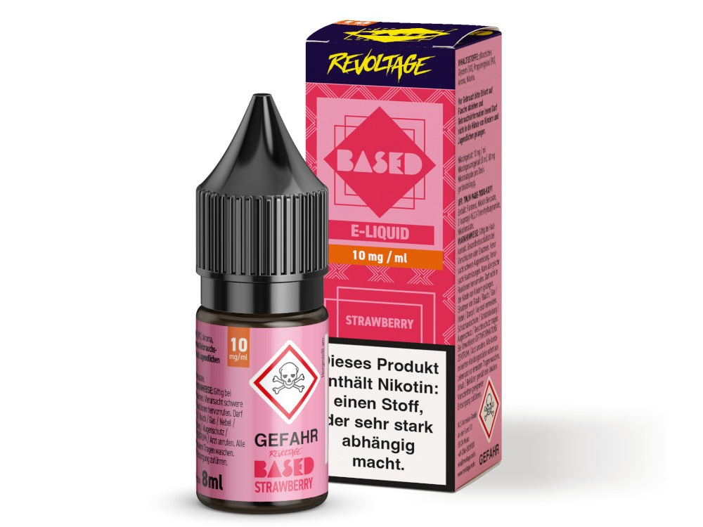 Revoltage BASED Strawberry Hybrid Nikotinsalz Liquid, 10 mg/ml