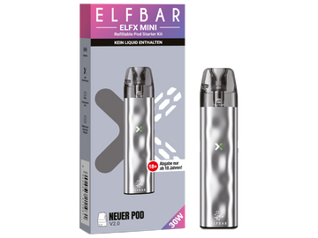 Elfbar Elfx Mini E-Zigaretten Set in Silver