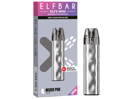 Elfbar Elfx Mini E-Zigaretten Set in Silver
