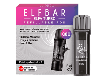 Elfbar - Elfa Turbo 0,8 Ohm Pod (2 Stück pro Packung)